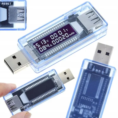 Woltomierz - amperomierz tester USB KEWEISI KWS-V20Woltomierz - amperomierz tester USB KEWEISI KWS-V20
