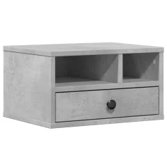 vidaXL Stojalo za tiskalnik betonsko siva 40x32x22,5 cm inženirski les