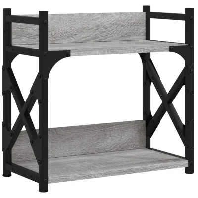 vidaXL Stojalo za tiskalnik siva sonoma 40x20x40 cm inženirski les