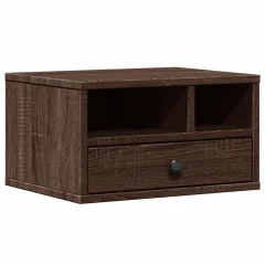 vidaXL Stojalo za tiskalnik rjavi hrast 40x32x22,5 cm inženirski les