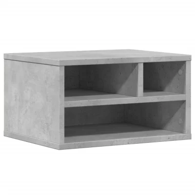 vidaXL Stojalo za tiskalnik betonsko siva 40x32x22,5 cm inženirski les