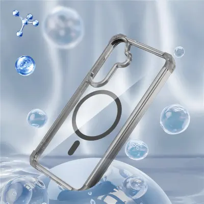 Eleganten prozoren črn ovitek za Samsung S24 Ultra