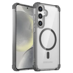 Eleganten prozoren črn ovitek za Samsung S21 Ultra