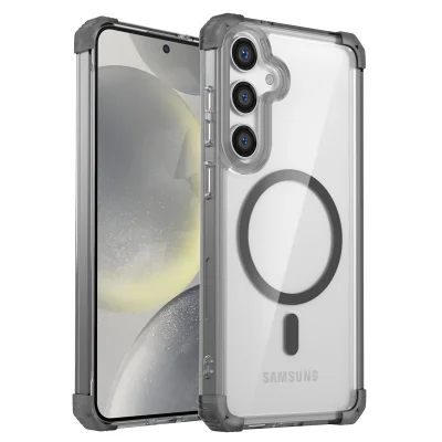 Eleganten prozoren črn ovitek za Samsung S21 Ultra
