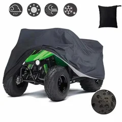 Črna prevleka za ATV - Zaščita iz oksfordske tkanine   Model 4