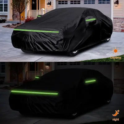 Črna prevleka za avto - Popolna zaščita, odporna na vremenske vplive  XL