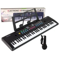 Velike elektronske klaviature + mikrofon in nosilec not 61 tipk