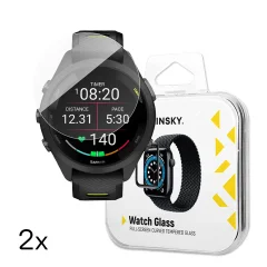 Kakovostno kaljeno steklo Wozinsky Full Glue za Garmin Forerunner 265s 42mm (paket 2 kosov)