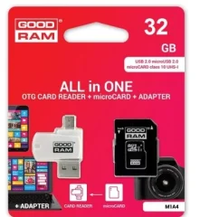 Goodram MicroSDHC 32GB CL10 Kartica z Adapterjem in Bralnikom