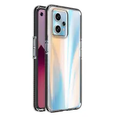 Zaščitni ovitek Spring Case s črnim okvirjem za Realme 9 Pro+/Realme 9, silikonski etui