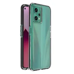 Elegantna Črna Silikonska Torbica z Okvirjem za Realme 9 Pro