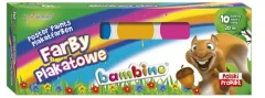 Komplet plakatnih barv Bambino - 10 barvnih odtenkov, 20 ml