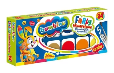 Bambino Akvarelne Barve - Set 24 Raznolikih Odtisov