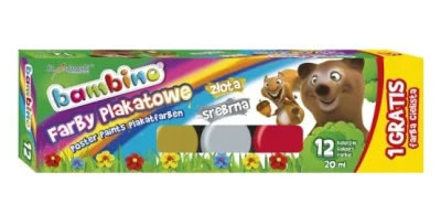Bambino Plakatne Barvice - 12 Barv