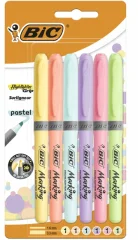 Set 6 Barvnih Fluorescenčnih Označevalcev BIC