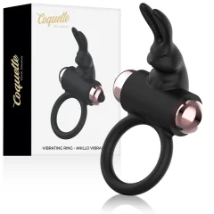 COQUETTE CHIC DESIRE - PRSTAN Z VIBRATORJEM ČRNO/ZLATO