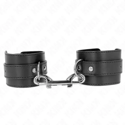 KINK - ZAPESTJA ZA ZAPESTJA - ENOJNA LINIJA Z KOVICO IN VELIKA ČRNA NASTAVLJIVA ZAPONKA 17-28 CM