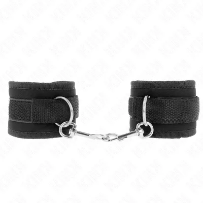 KINK - ZAPESTNE NAJLONSKE VEZNICE HOOK&LOOP ČRN MODEL 2 NASTAVLJIV 18-35 CM