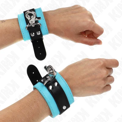 KINK - PREMIUM BLACK/BLUE ZAPESTJA ZA ZAPESTJA Z ZAKLEPANJEM NASTAVLJIVA 21-28 CM