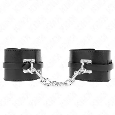 KINK - NASTAVLJIV ČRNI DELUXE ODSTRANJEVALNIK ZA ZAPESTJE Z ZAKLOPOM 14,5-21 CM