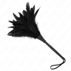 KINK - KOKOŠJE PERJE V OBLIKI ROGA BLACK MAIDS 36 CM