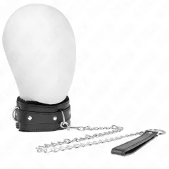 KINK - OGRLICA S POVODCEM 65 CM Z OMEJITVAMI ČRNA 36-42 CM