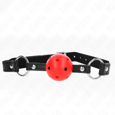 KINK - VOTLA RDEČA ŽOGICA TRDA 4,5 CM GAG MODEL 1 63,5 X 2 CM