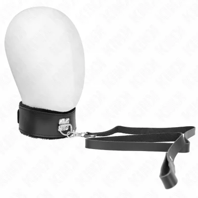 KINK - OGRLICA S PASOM 116 CM Z NASTAVLJIVIM ČRNIM USNJENIM PAŠKOM 40-48 CM