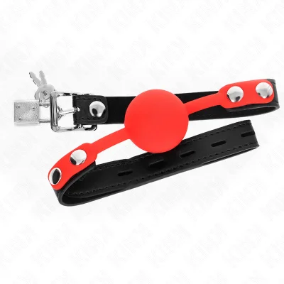 KINK - SILIKONSKA KROGLICA GAG 4 CM S KLJUČAVNICO 60 x 2 CM