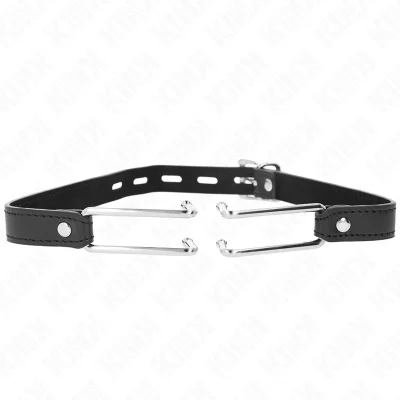 KINK - KOVINSKI KAVELJ GAG 11,5 CM Z NASTAVLJIVIM USNJENIM PAŠKOM 39-58 CM