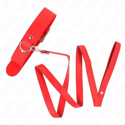 KINK - OGRLICA S PASOM 116 CM NASTAVLJIV RDEČ TRAK 32-50 CM