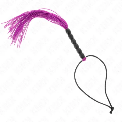 KINK - MINI SILIKONSKA BICA S 6 VIJOLIČNIMI PERLAMI 26 CM