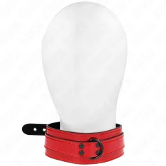 KINK - VINSKO RDEČA NASTAVLJIVA OGRLICA 37,5-49,5 CM