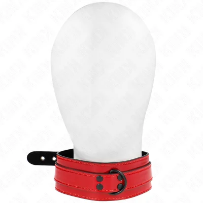 KINK - VINSKO RDEČA NASTAVLJIVA OGRLICA 37,5-49,5 CM