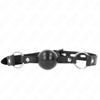 KINK - ČRNA TPE ŽOGICA GAG 4 CM 60 x 2 CM