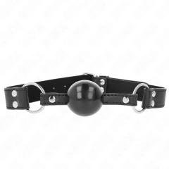 KINK - MEHKA IN TRDNA ŽOGICA GAG 4 CM Z USNJENIM TRAKOM 62 x 2,5 CM NASTAVLJIV 42-58 CM