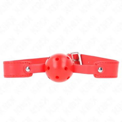 KINK - RDEČA DIHAJOČA ŽOGA 4,5 CM GAG 65 x 2,5 CM