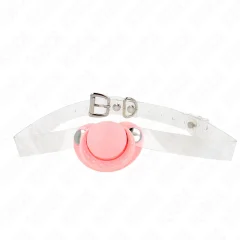 KINK - ROZA GAG V OBLIKI DUDE 5,5 x 4 CM NASTAVLJIV 43-60 CM