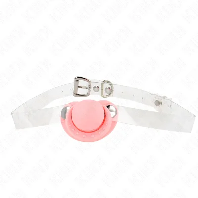 KINK - ROZA GAG V OBLIKI DUDE 5,5 x 4 CM NASTAVLJIV 43-60 CM