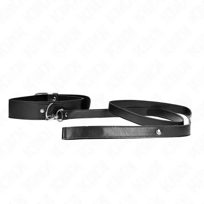 KINK - OGRLICA S PASOM 116 CM NASTAVLJIV ČRN TRAK 32-50 CM