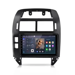 1+32GB 9" Carplay Android 13 DVD avtoradio DAB+ kamera za  VW Polo 9N 01-2009 GPS Navi WIFI BT USB SWC DSP FM