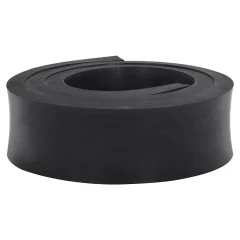 vidaXL Gumijasti rob za snežni plug črn 200x8x2 cm