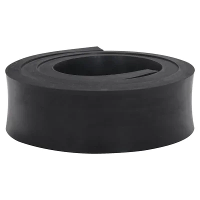 vidaXL Gumijasti rob za snežni plug črn 200x8x2 cm
