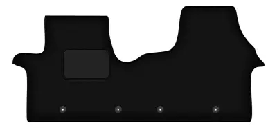 Črna zaščitna preproga za voznika za: Fiat Talento komplet (2016-)