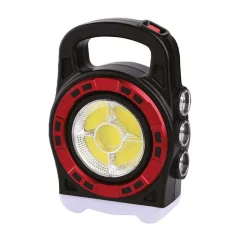 USB ROČNA SOLARNA SVETILKA - USB powerbank - RDEČE/ČRNA