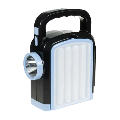 USB ROČNA SOLARNA SVETILKA - VELIKA - MODRO/ČRNA