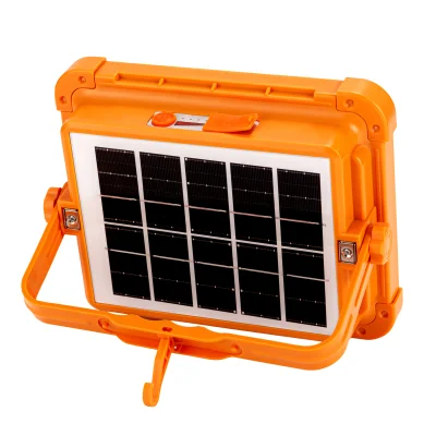 SOLARNI REFLEKTOR - ZA POLNJENJE - USB - ORANŽNA