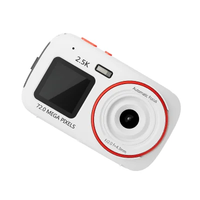 Elegantna digitalna kamera - dvojni zaslon, 72MP, 1080p White