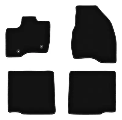 OSNOVNE črne velur preproge za: Ford Explorer, majhen voznik (0)