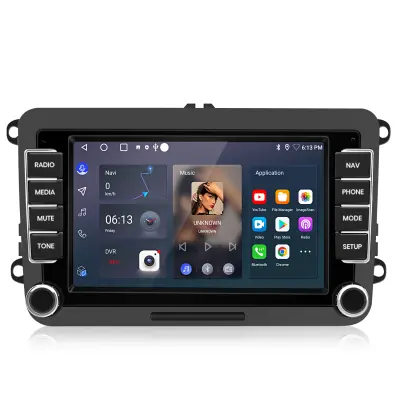 2+64G 7“ Carplay AVTOAndroid 13 Avtoradio DAB+ kamera za Volkswagen Golf 5 6 Touran Polo 6R GPS navigacija WIFI BT USB SWC DSP
